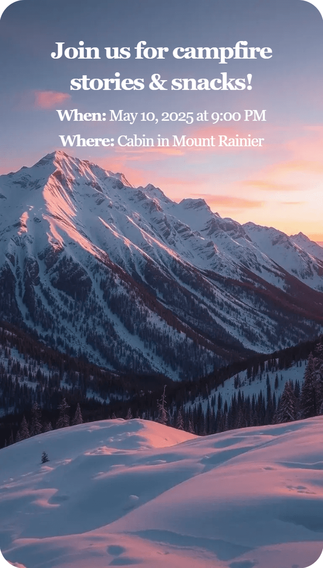 Majestic mountain adventure at sunset