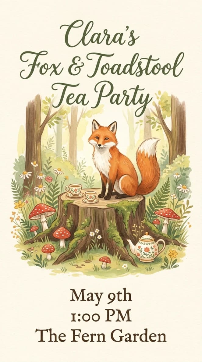 Invitation design: Festive shamrock celebration design